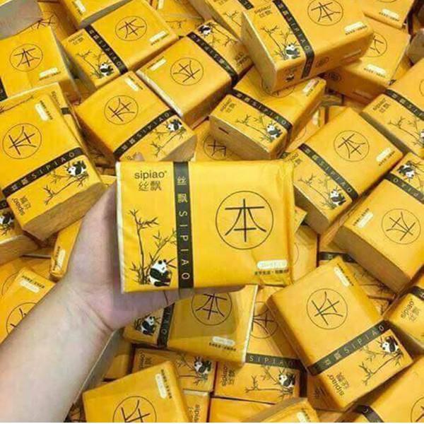 1 Thùng 30 Gói Khăn Giấy Ăn Gấu Trúc Sipiao 300 Tờ H300