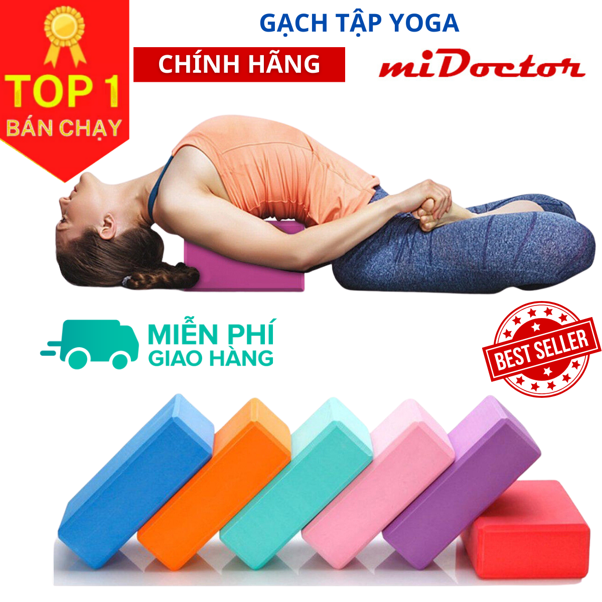 Gạch Tập Yoga, Gối Tập Yoga miDoctor