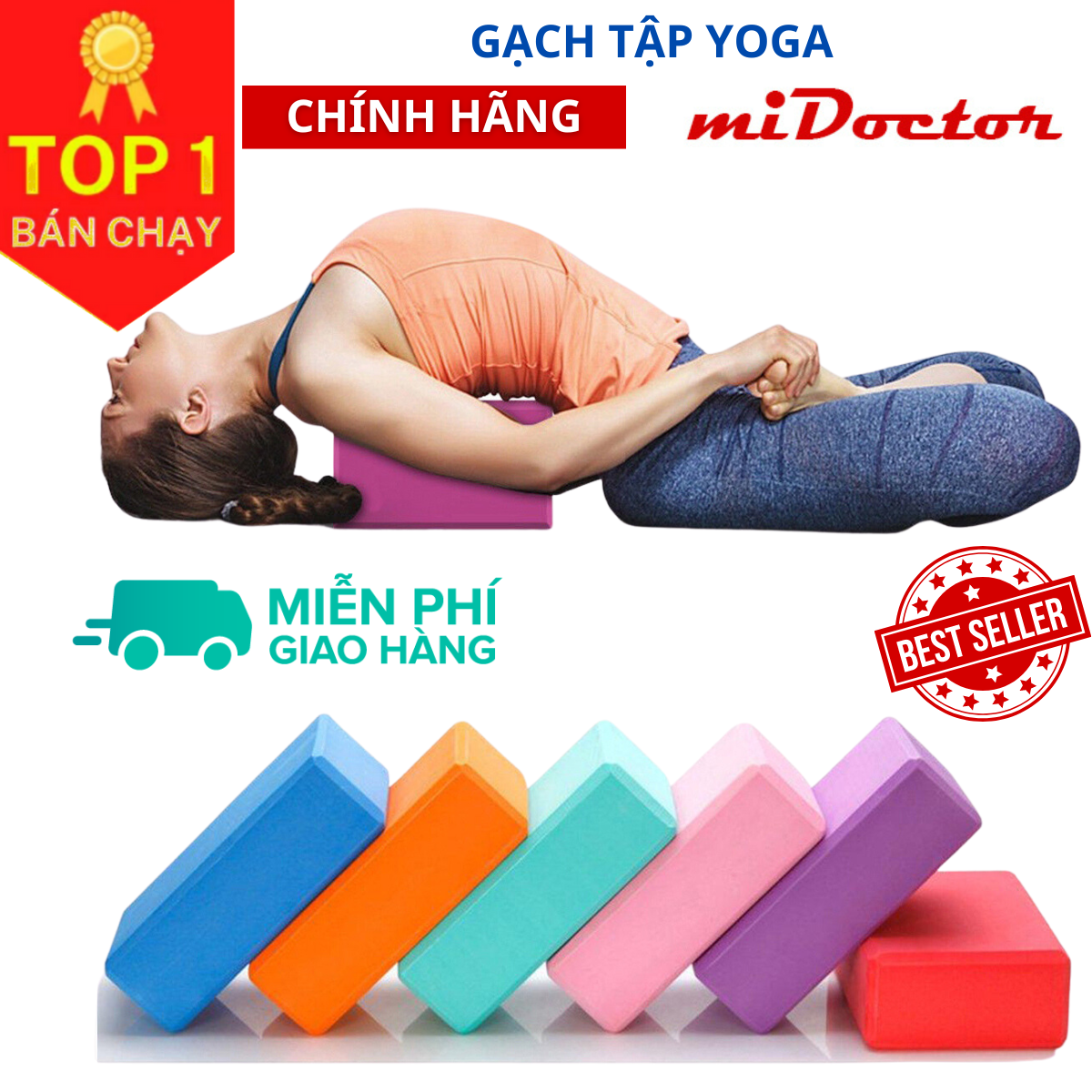 Gạch Tập Yoga, Gối Tập Yoga miDoctor 