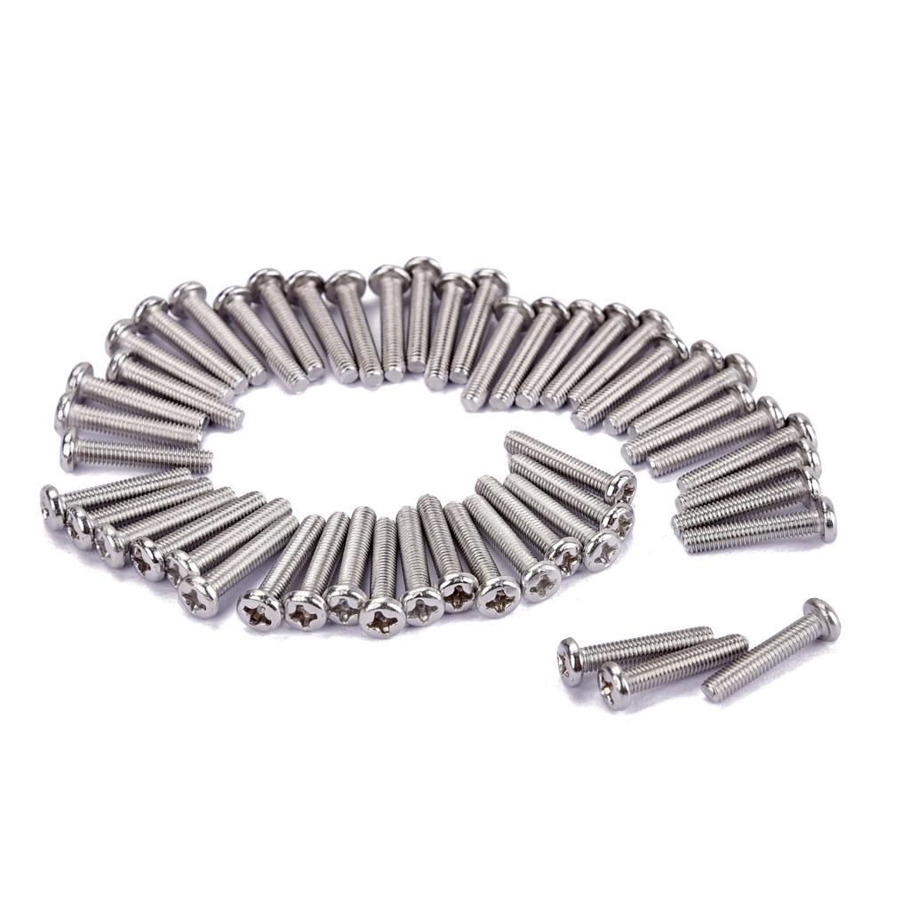 Đa Năng Sắt Vít Gắn Kết Đàn Guitar Cầu Yên Xe Ốc Vít 17x3mm 50 CHIẾC