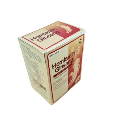 Homfamin Ginseng Tăng Cường Bồi Bổ Sức Khỏe Nguyên Liệu Nhập Khẩu Mỹ Hộp 60 Viên