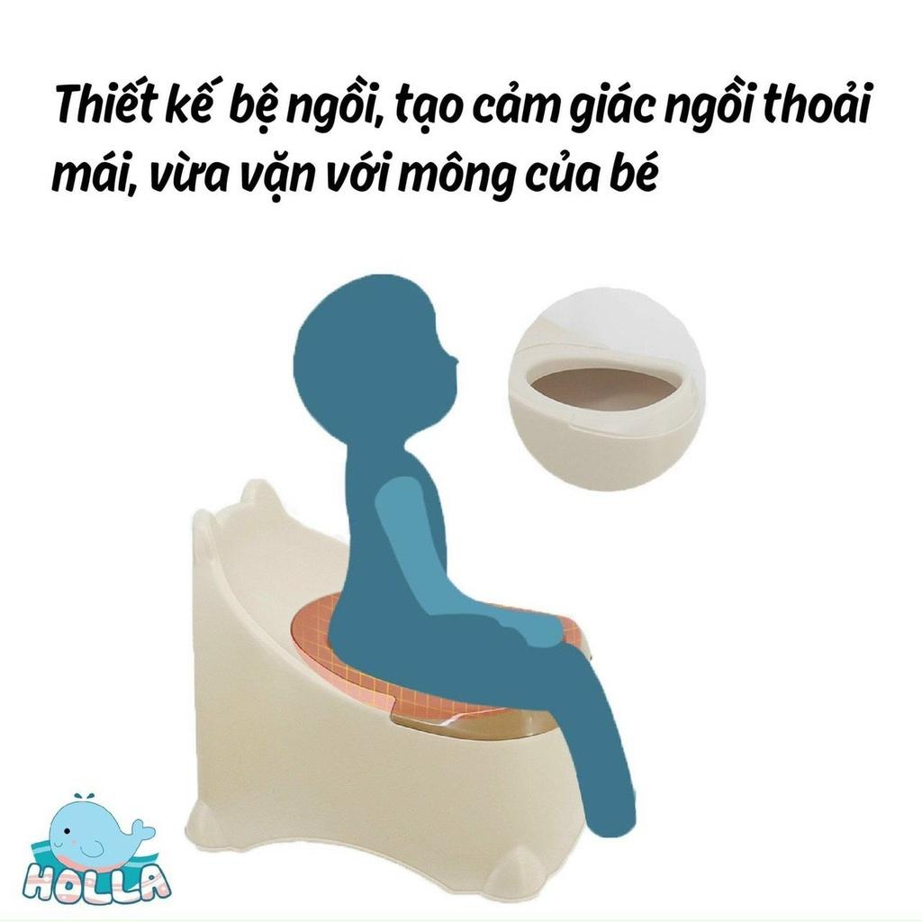 Bô Holla tập đi vệ sinh làm từ nhựa nguyên sinh an toàn cho bé, mã HL - 03145