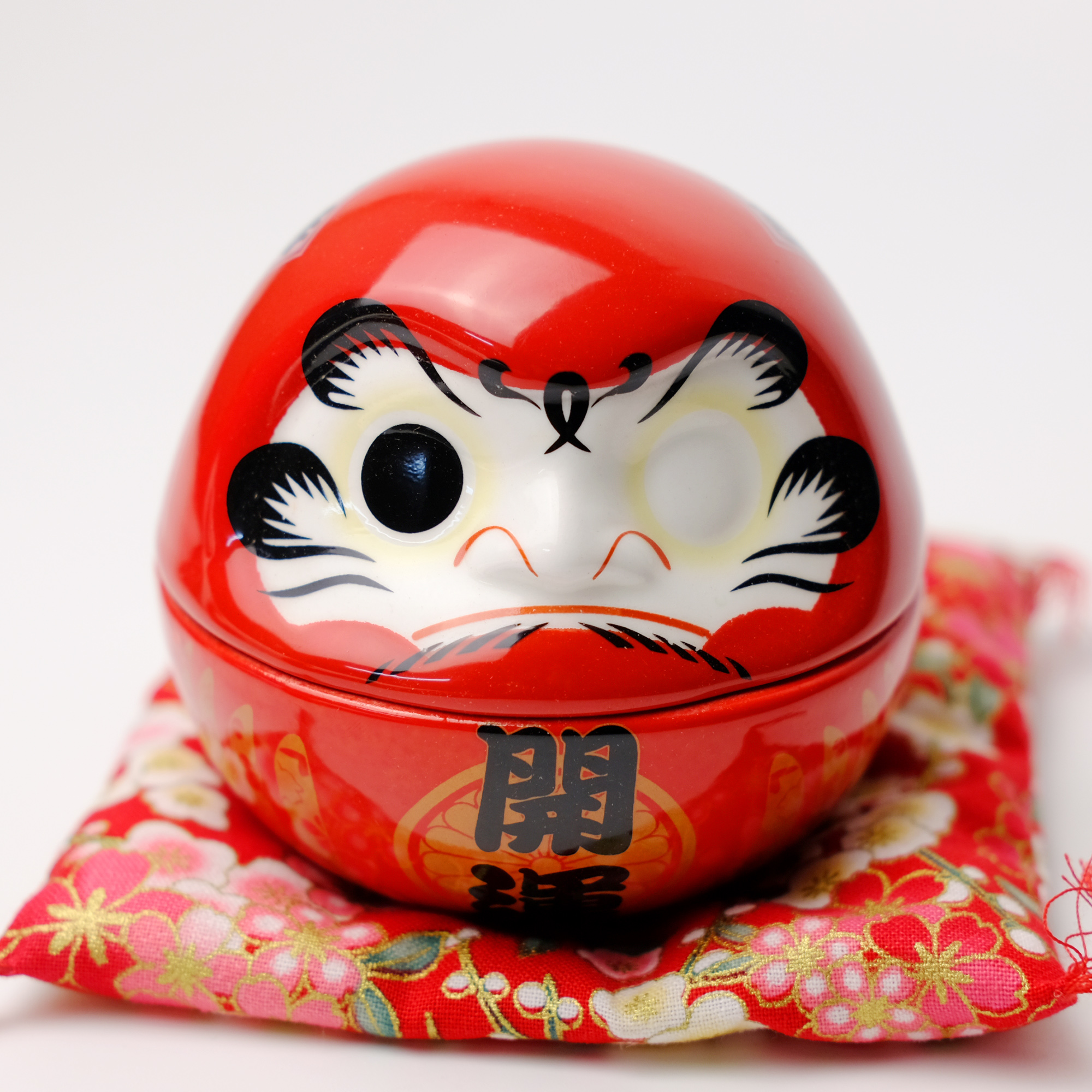 Lật đật Daruma sứ 8cm - 1 mắt (giá lẻ 1 mẫu)