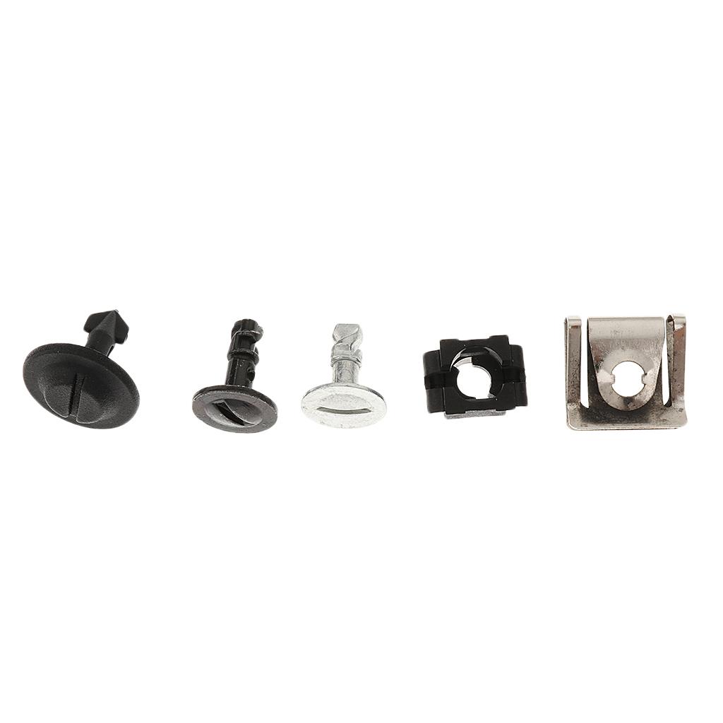 60 Pieces Protective Pan Hardware Kit Pin Clip Nut For Audi A4 S4 VW Passat