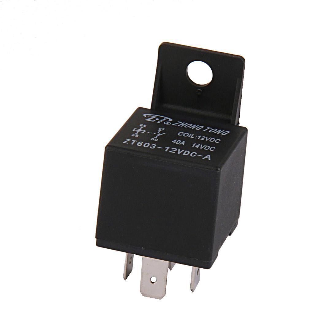 4pcs 12V 4 Pin 40A 40AMP Car Vehicle Relay Set Pump Light Universal