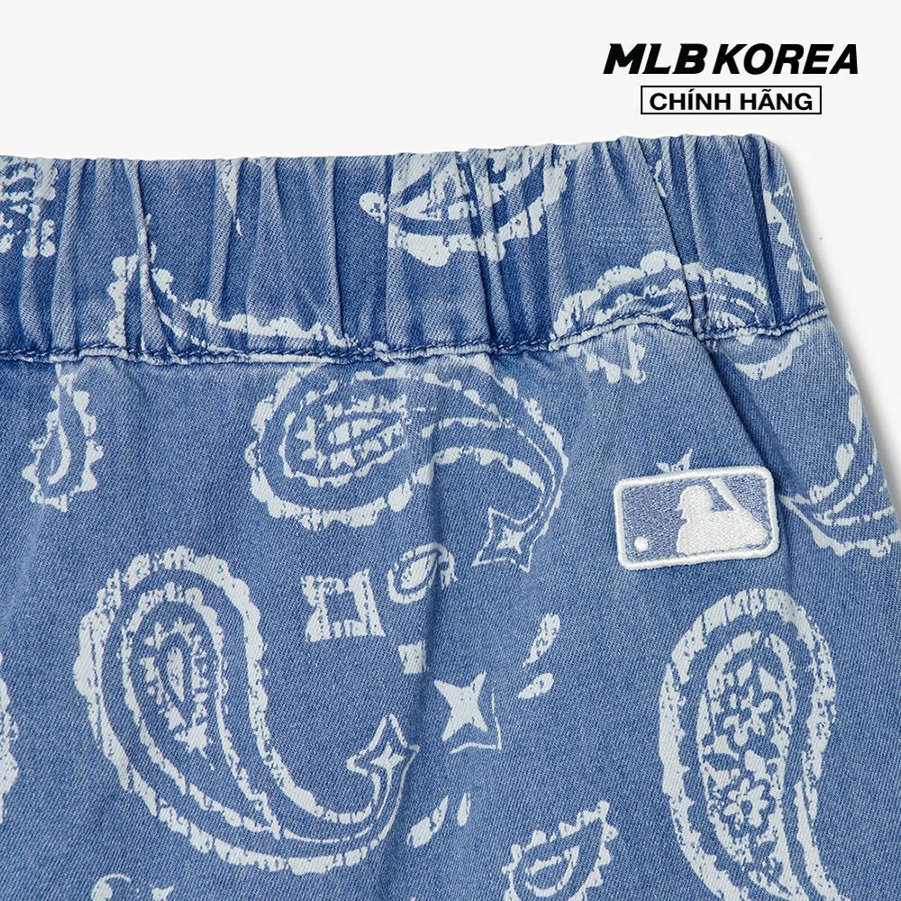 MLB - Quần shorts jeans nữ lưng thun thời trang 3FDPI0133