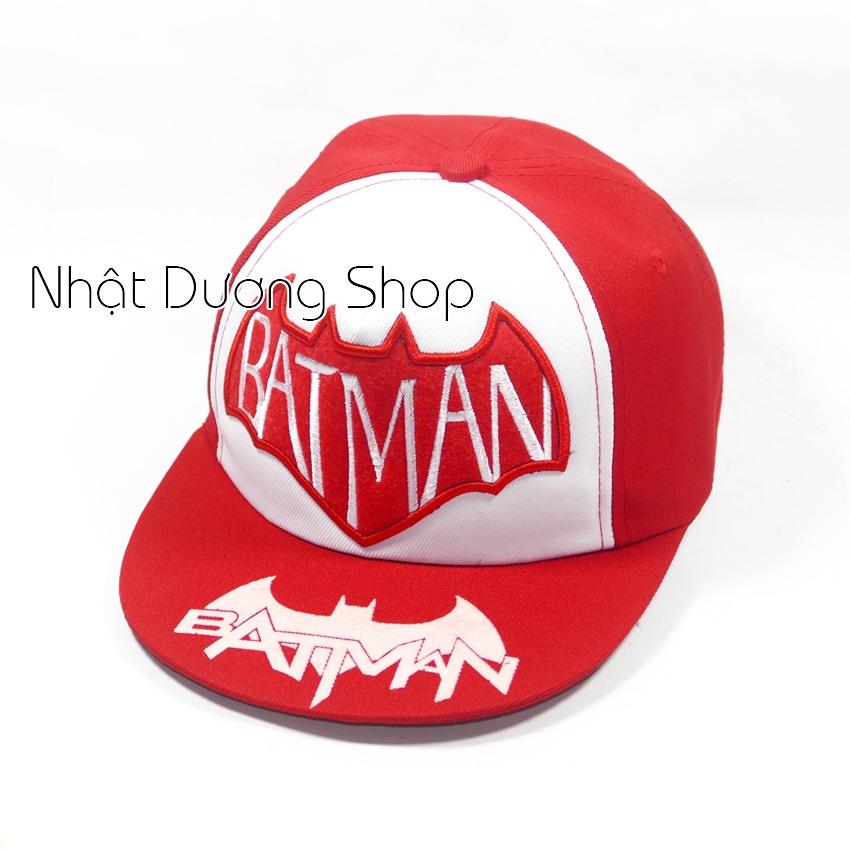 Nón hiphop BATMAN nhí cho trẻ em - Chất liệu vải Sam sung&amp; Cotton cao cấp tạo cảm giác êm ái cho bé