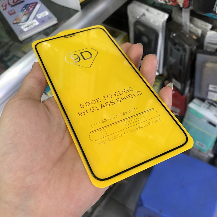 Tấm dán kính cường lực full màn hình 9D dành cho iPhone XS Max