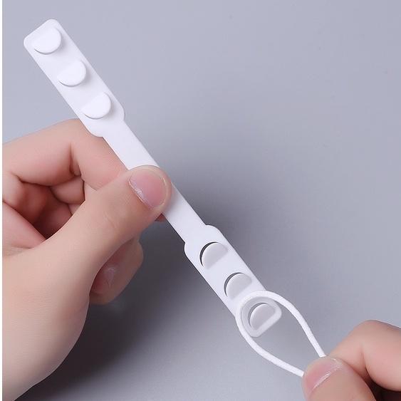 Dây Đeo Khẩu Trang Y Tế Chống Đau Tai BASIC/ Tai Giả Đeo Khẩu Trang Bảo Vệ Tai Màu Trắng DUASHOP.