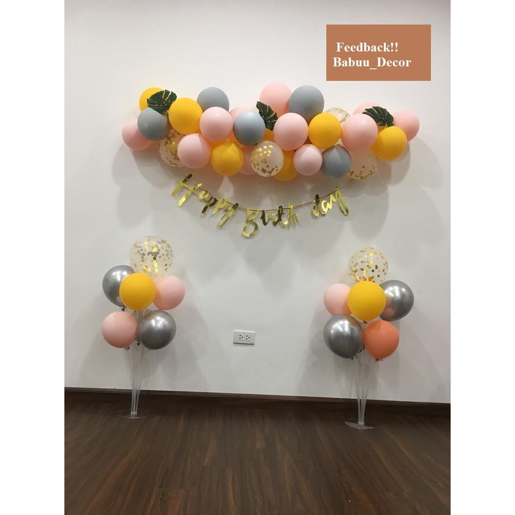 Bóng trang trí sinh nhật MACARON 2 lớp ngọt ngào