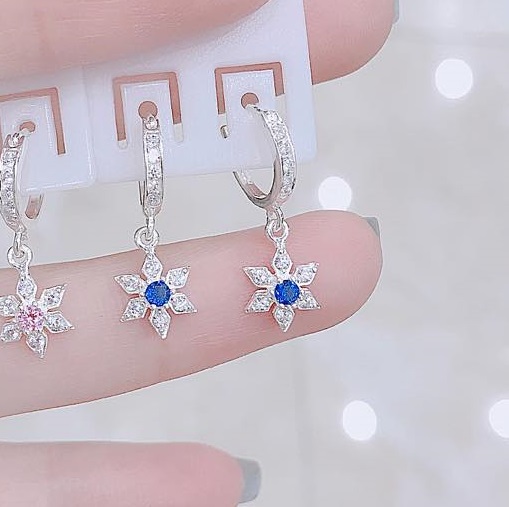 Bông tai bạc thời trang chất liệu bạc s925 MS65g