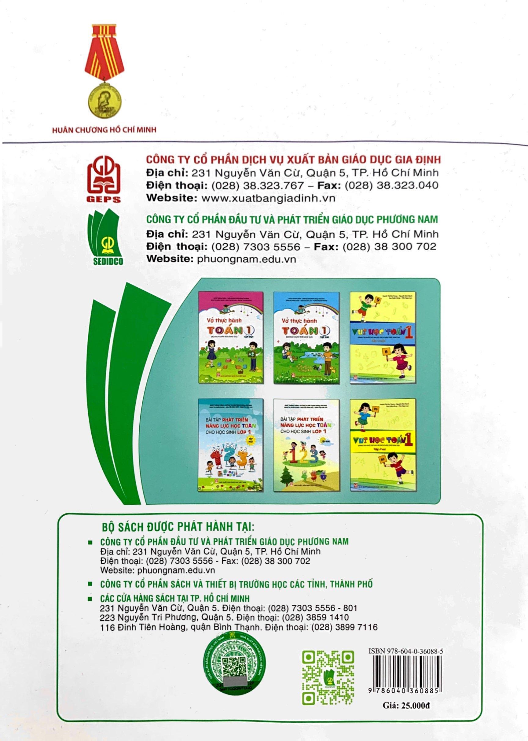 Vở Thực Hành Toán 1 - Tập 2 (Theo Bộ SGK Chân Trời Sáng Tạo) (2023)