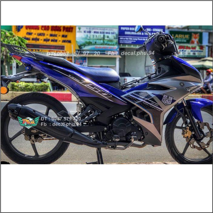 Tem Exciter 150 Y15Zr Xanh Gp bạc