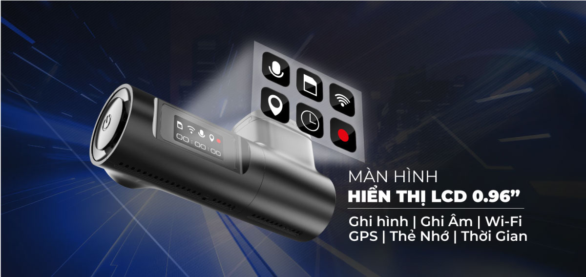 VIETMAP TS-C9P CAMERA HÀNH TRÌNH 2K NHỎ GỌN (Tặng ngay bản quyền VIETMAP LIVE PRO - 12 tháng khi mua sản phẩm) - Hàng chính hãng