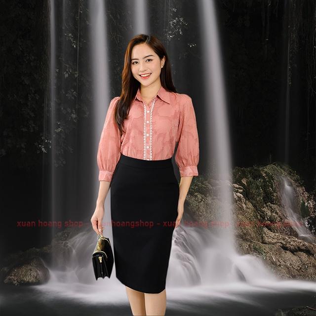 Áo Sơ Mi Công Sở Nữ Đẹp Mc Fashion Tay Lỡ Mùa Thu Ta1096