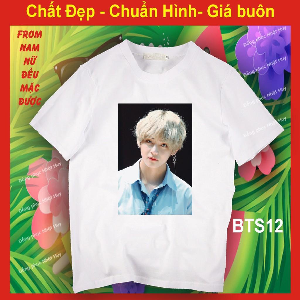 Áo thun bts 12, in hình nhóm nhạc thần tượng
