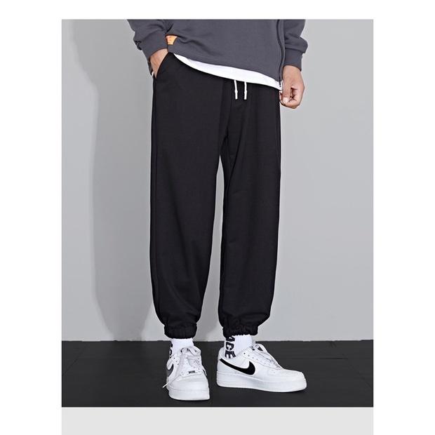 Quần Jogger Nam Nữ Trơn Basic Ống Rộng Thun Da Cá Phong Cách Thể Dục Thể Thao Năng Động Unisex