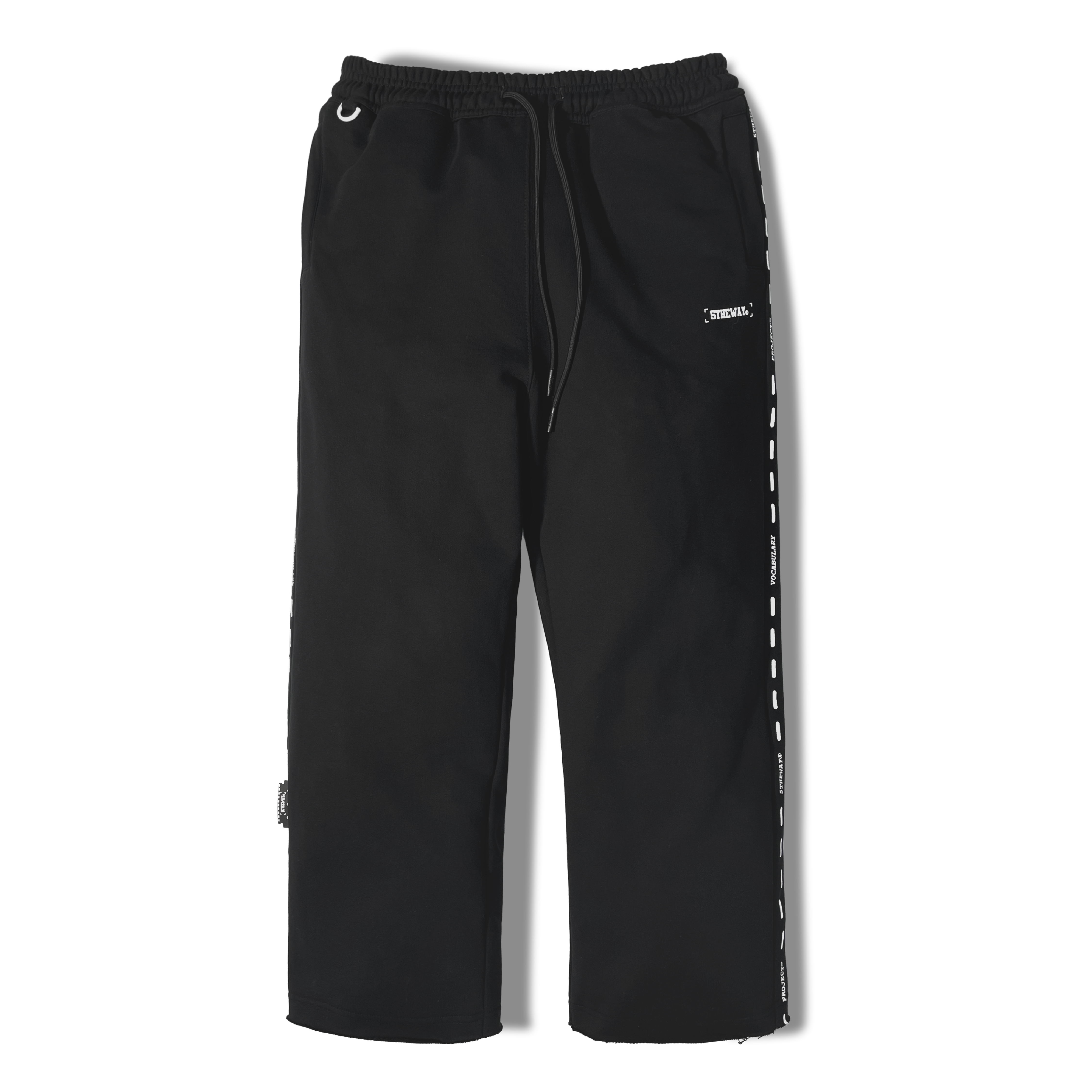 5THEWAY /street vocabulary/ FLEECE TROUSER - BLACK aka Quần Nỉ Dài