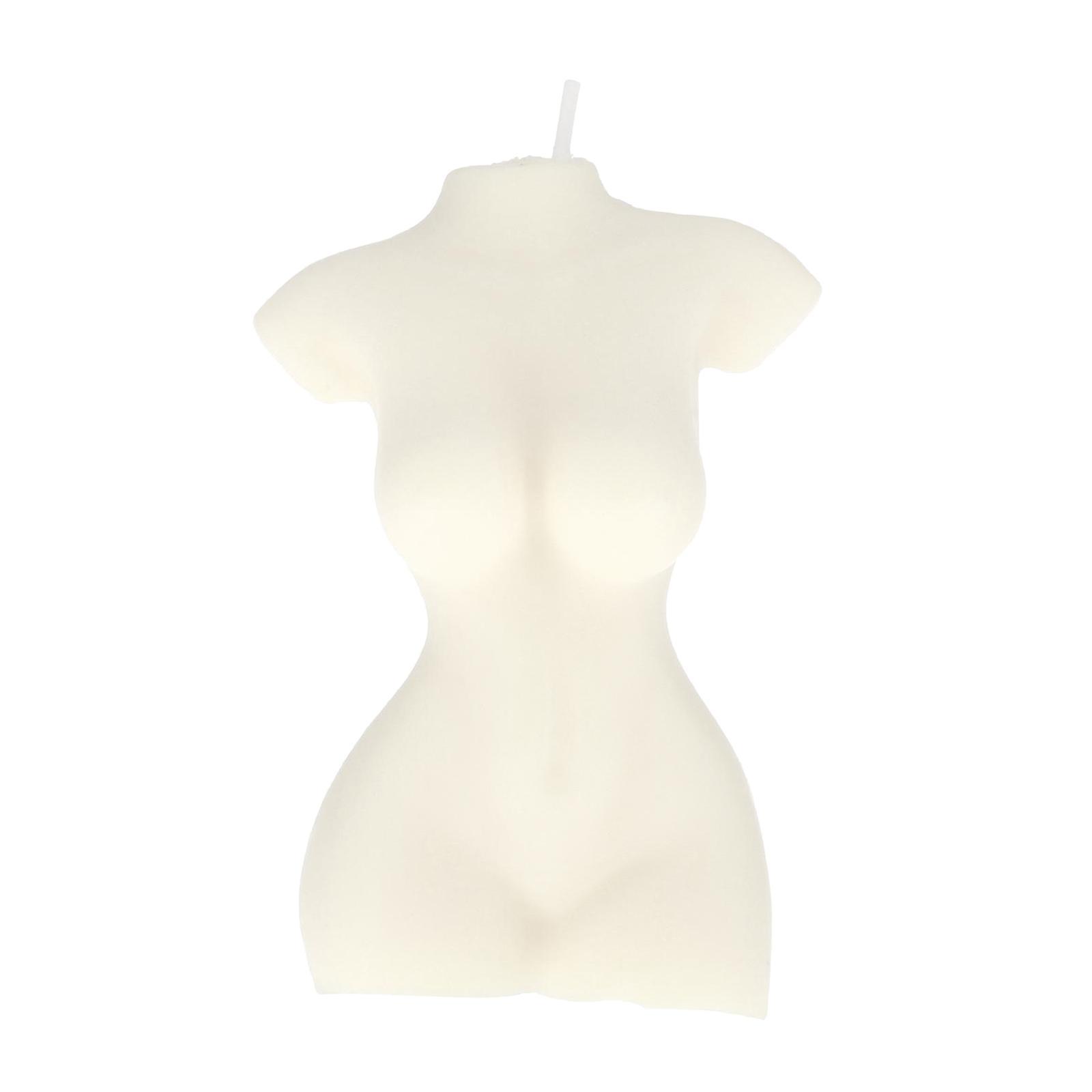 Human Female Body Bust Scented Statue Candle Office Decorative Photo Props