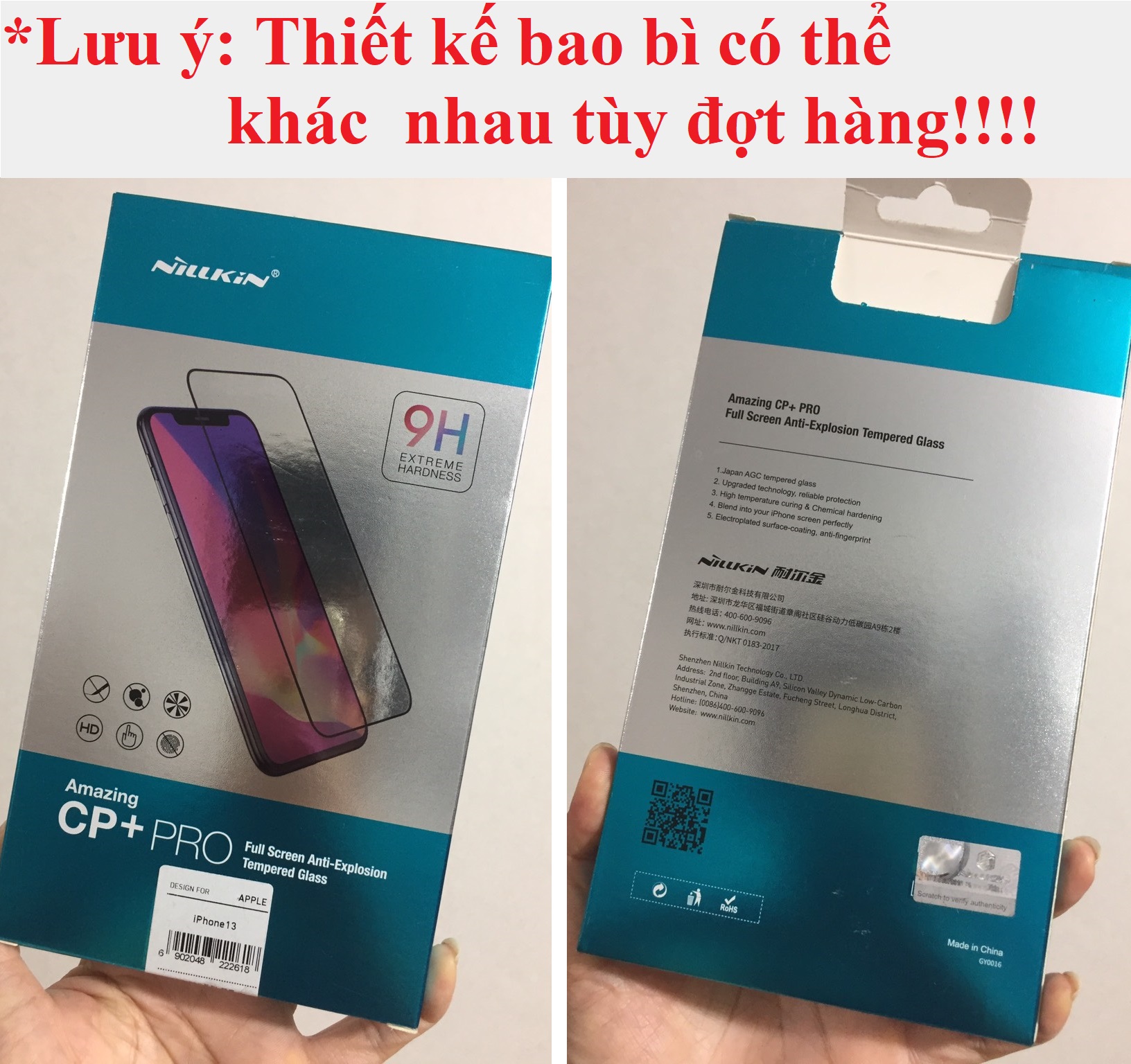 Cường lực full màn hình viền đen 0.3mm cho 13-14 6.1inches Nillkin Amazing CP+PRO _ Hàng chính hãng