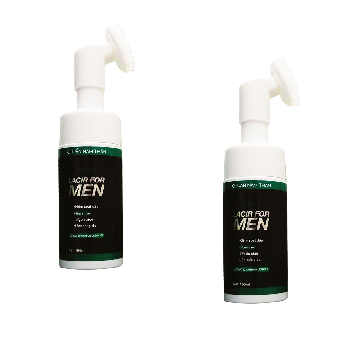 Combo Sữa Rửa Mặt Nam Lacir For Men kiềm dầu, ngừa mụn, tẩy da chết, Làm Sáng Da Dr Lacir