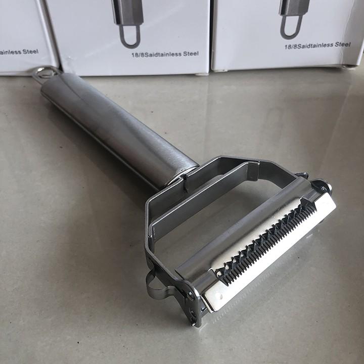 Dao bào inox đa năng 2 lưỡi - double Peeler 18 x 8.2cm