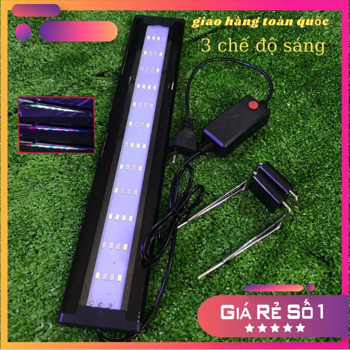 Đèn hồ cá , Đèn bể cá 20 - 90cm ĐỔI MÀU với 3 chế độ màu khác nhau có đến 4 dãy LED