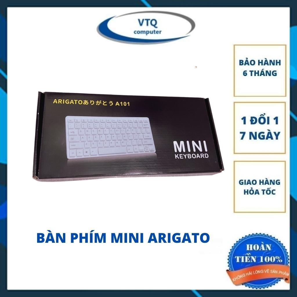 Bàn phím Máy tính Mini Tika / Arigato Có Dây USB (A1000) - Bảo Hành 6 Tháng