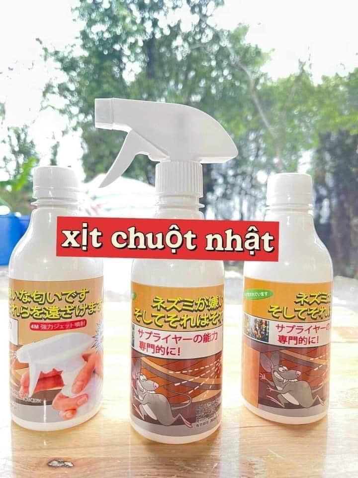 CHAI 350ML DUNG DỊCH XỊT ĐUỔI CHUỘT NHẬT DÀNH CHO GIA ĐÌNH, Ô TÔ, QUÁN ĂN...