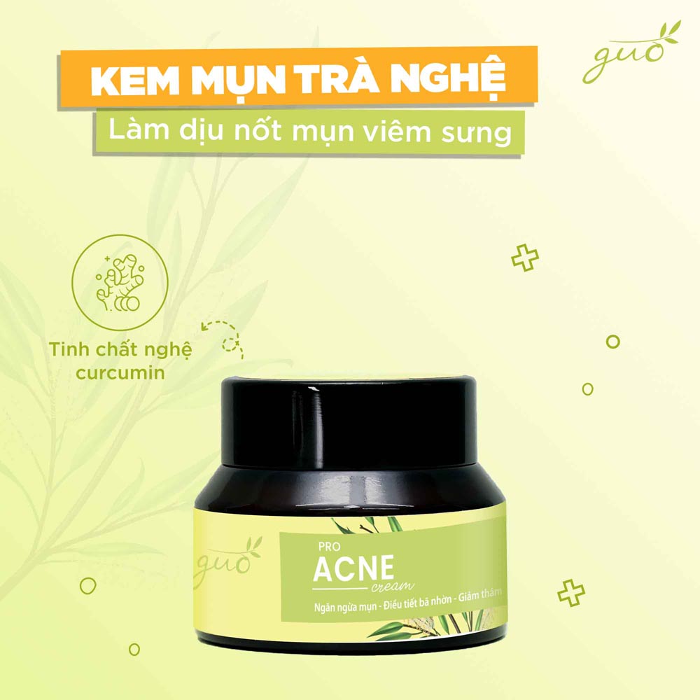 Kem mụn tràm trà nghệ GUO 30g