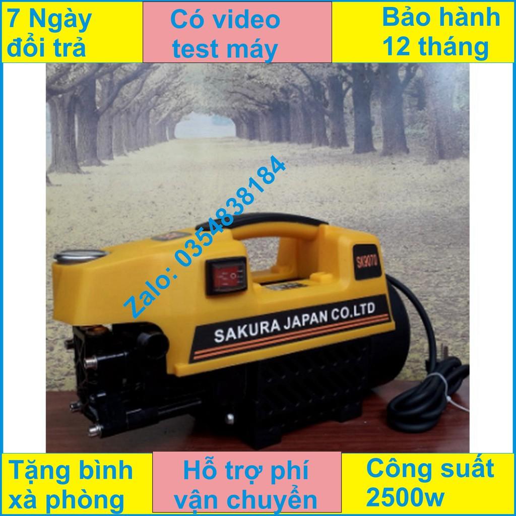 Máy rửa xe Sakura - DC1800-giá rẻ Tặng bình xịt tuyết