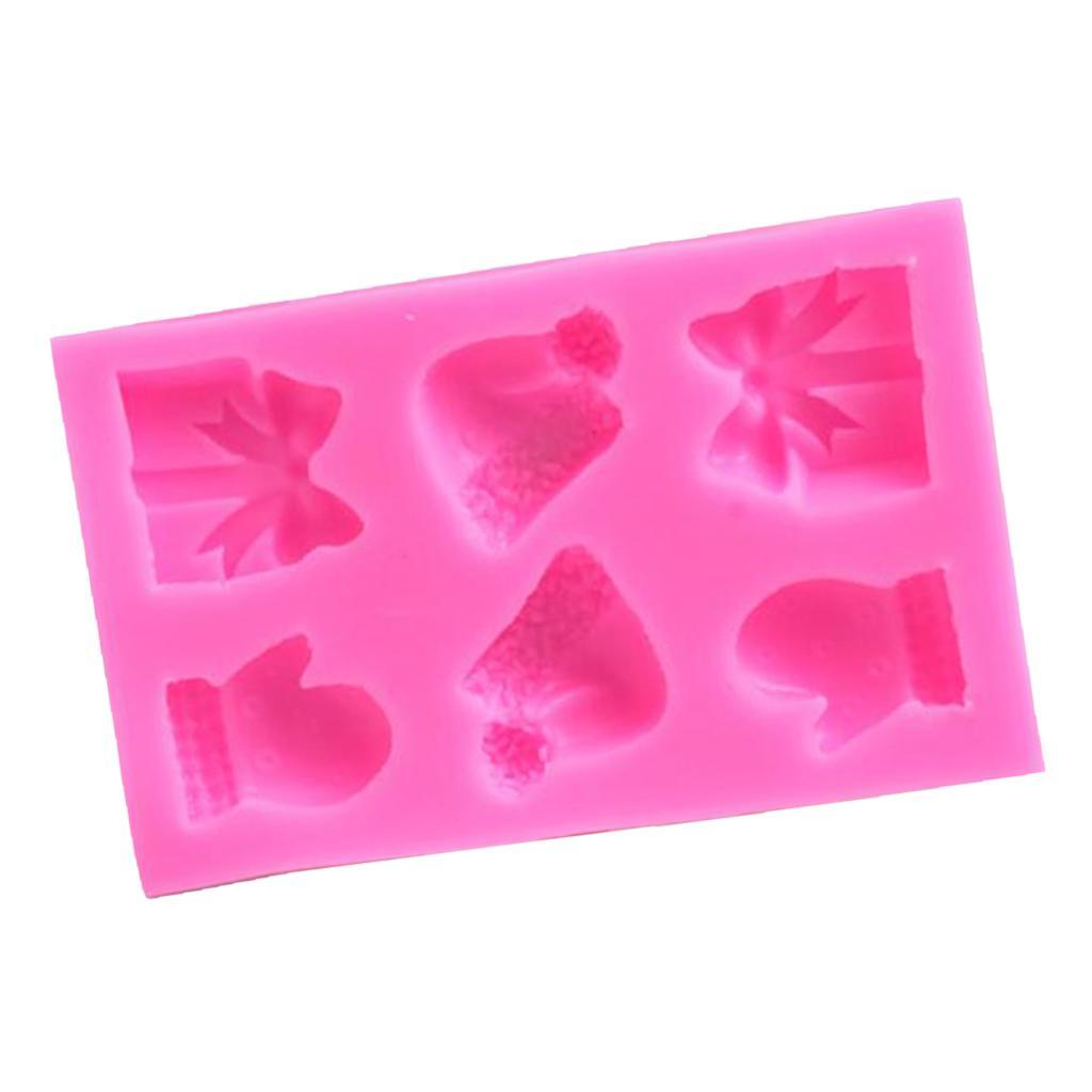 Rectangle Silicone Cake Mold Glove Moulds DIY Chocolate Fondant Mold Pink