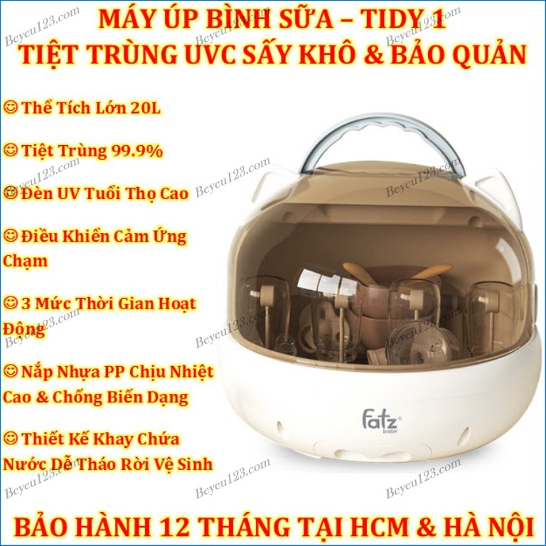 Máy úp bình sữa tiệt trùng uvc sấy khô và bảo quản Fatz baby - TIDY 1 - FB4628WM