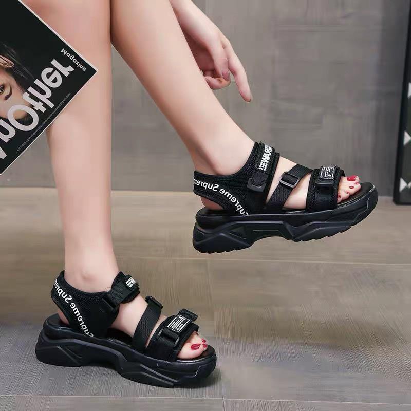 Sandal nữ quai Superme Superme đế bánh mì 5 phân