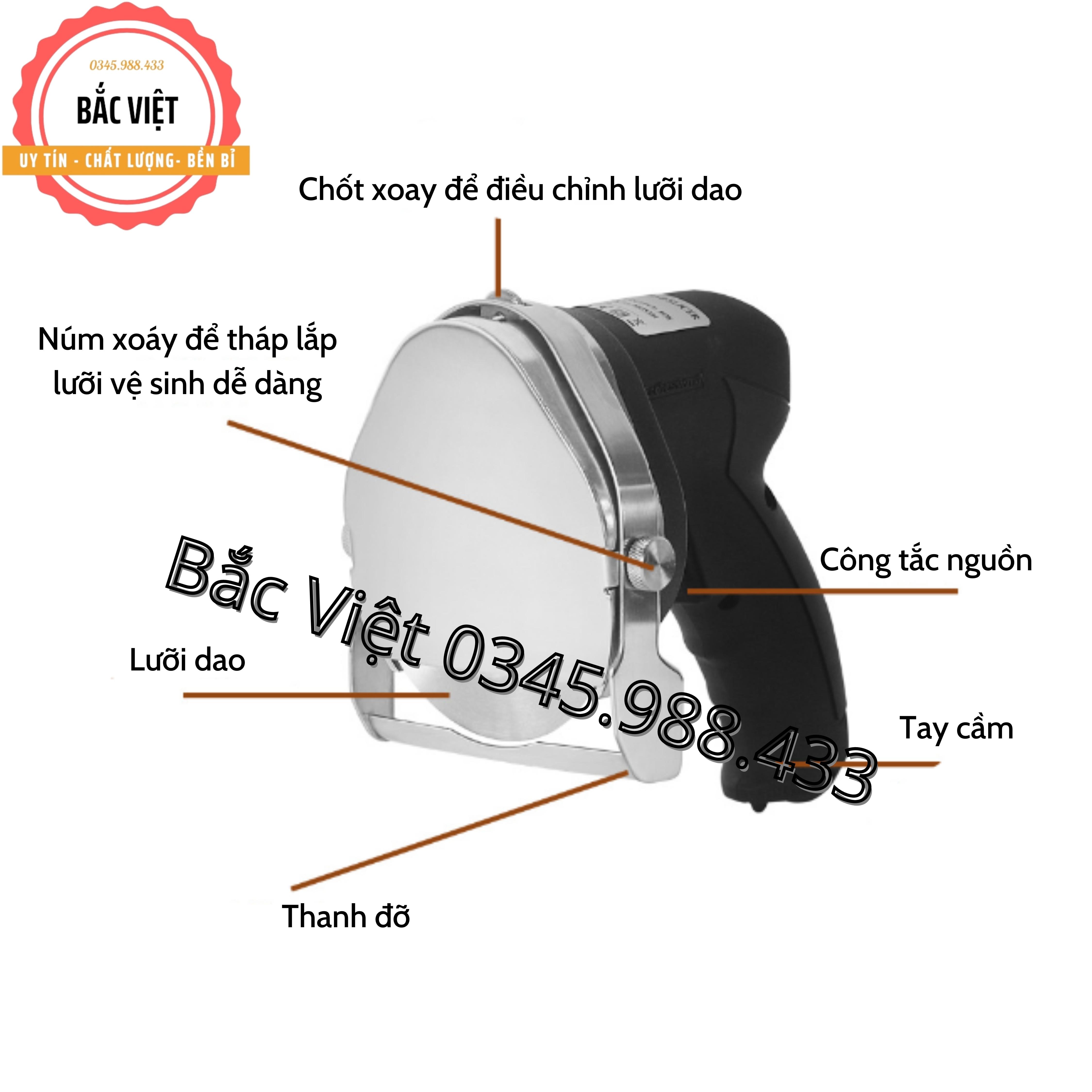 Máy cắt thịt Doner Keab cầm tay KS100E loại không chữ