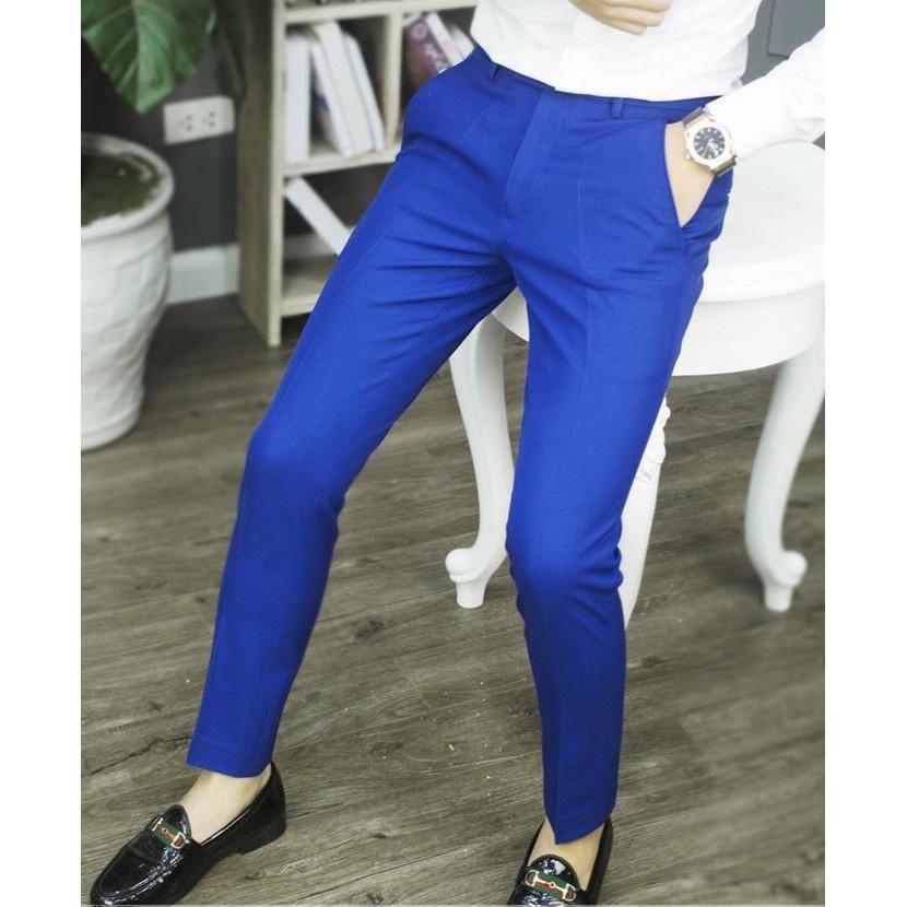 Quần Âu Nam Vải Cotton Co Giản 4 Chiều - TRẮNG KEM,34