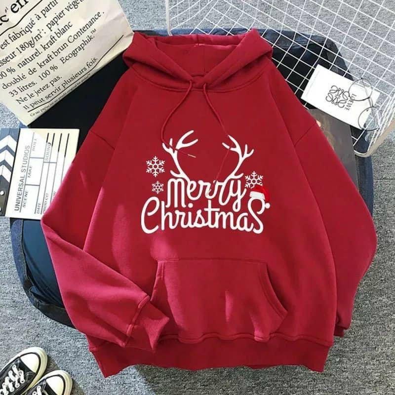 Áo hoodie in hình ông già noel cho cả gia đình