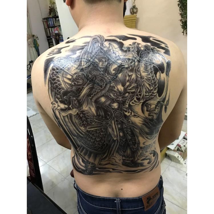 Hình xăm dán kín lưng tattoo full lưng 34x48cm