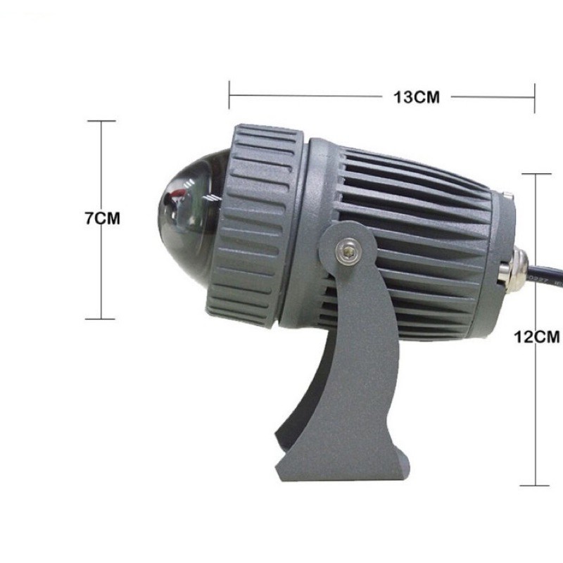 Đèn Rọi Cột,Rọi Cây,Rọi Tường Chiếu Điểm Ngoài Trời - Ánh Sáng Vàng Nhạt 3000K Chống Nước IP65 Công Suất 10w