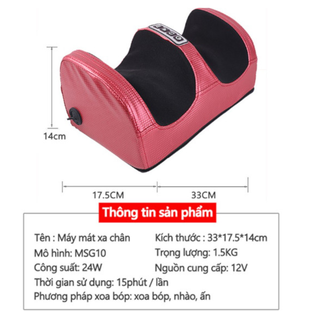 Máy massage chân chườm nóng cao cấp - Chăm sóc đôi chân gia đình - Quà tặng người thân.