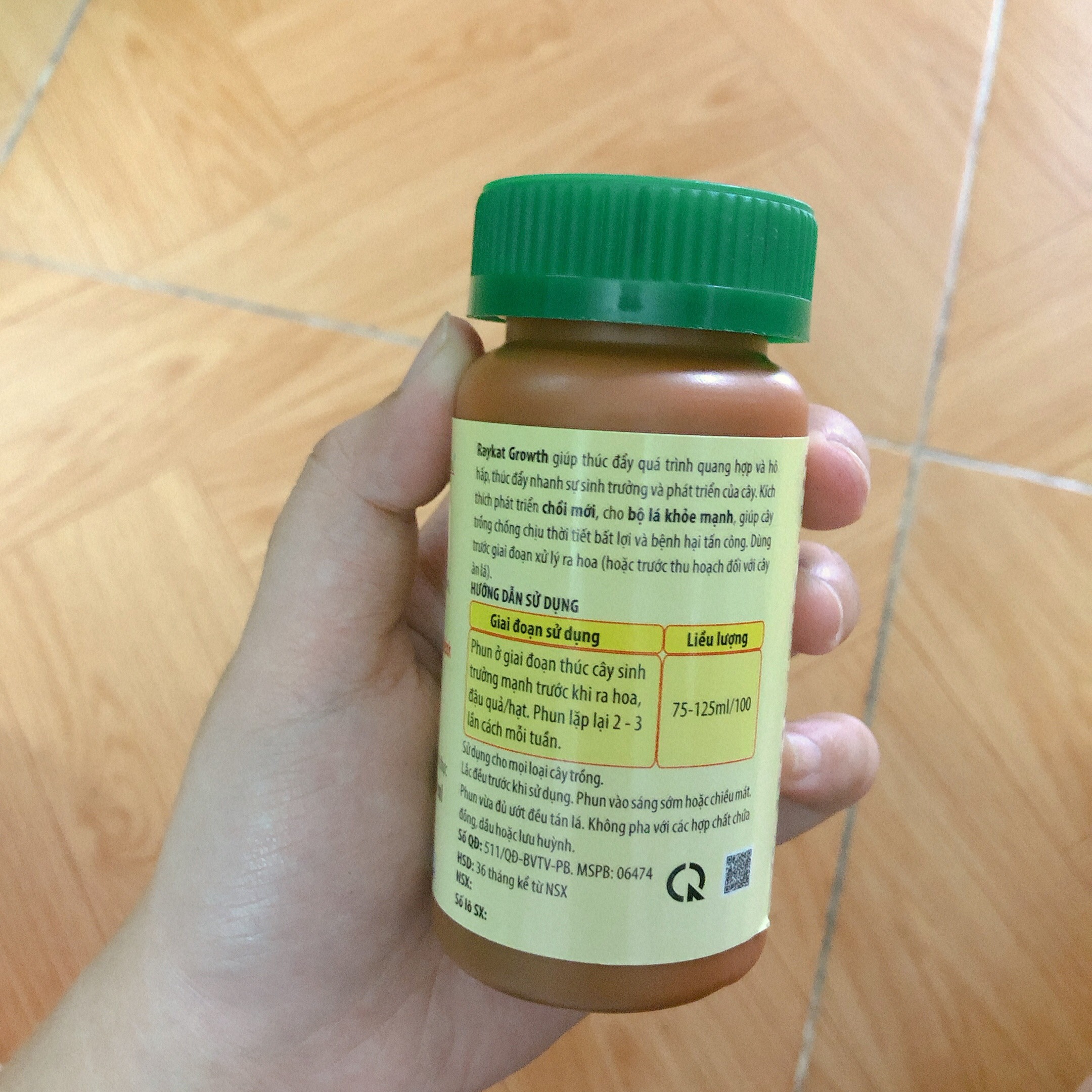 Phân bón hữu cơ Raykat Growth Phát triển cây - 100 ml