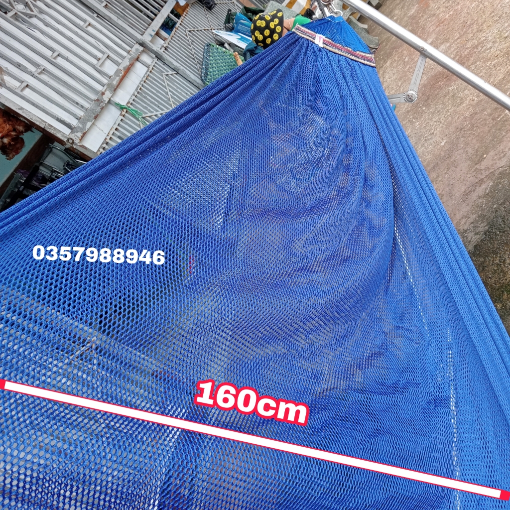 Lưới Võng Đầu Cán Thép Ngắn 22cm, Võng Lưới 2 Lớp Chất Vải Dày Phù Hợp Cho Khung Lớn