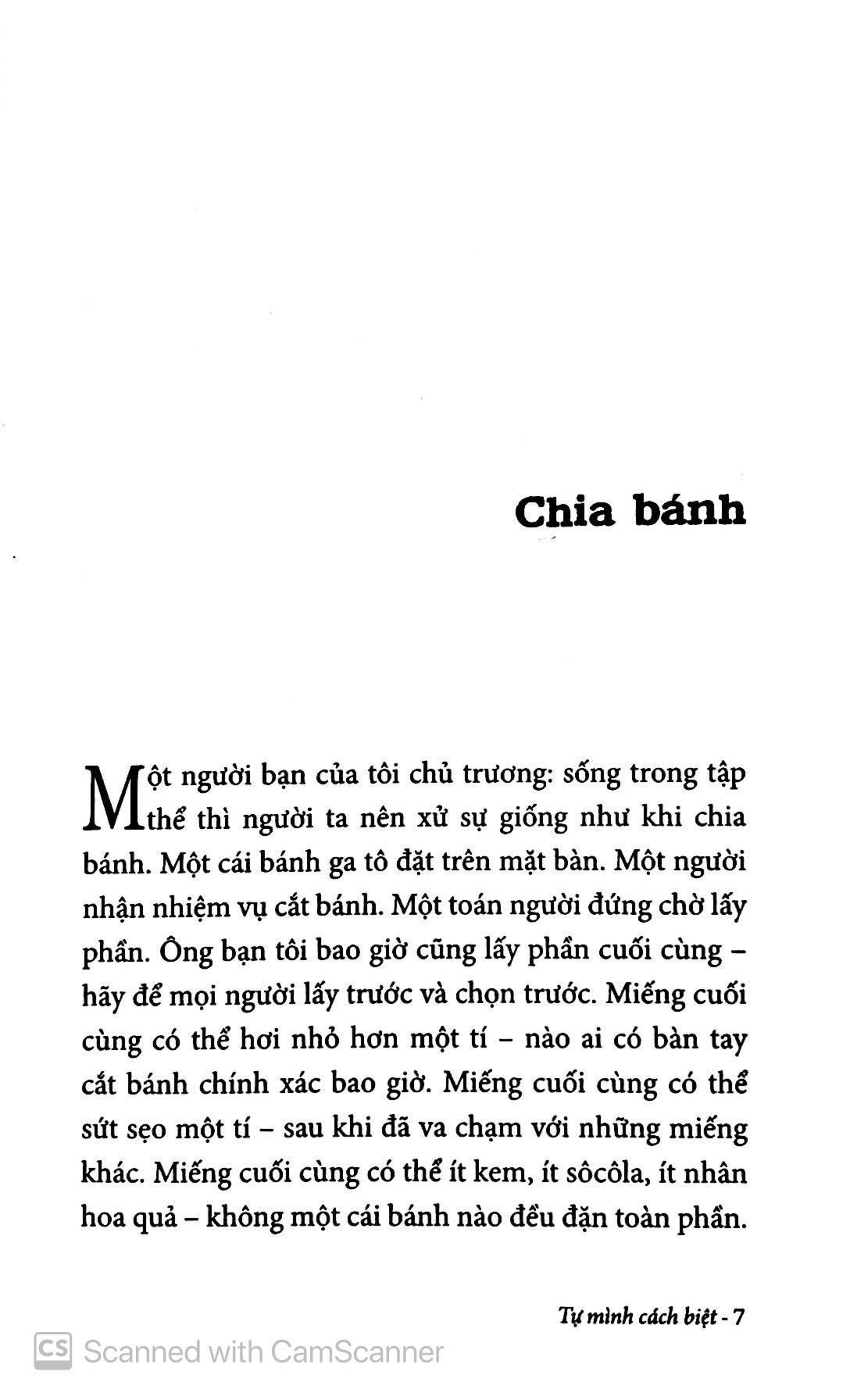 Sách Tự Mình Cách Biệt