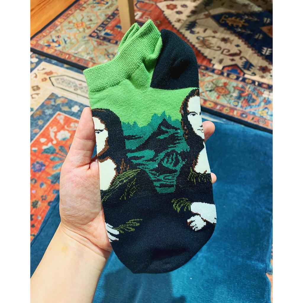TẤT CỔ NGẮN HỌA TIẾT PIC SOCKS