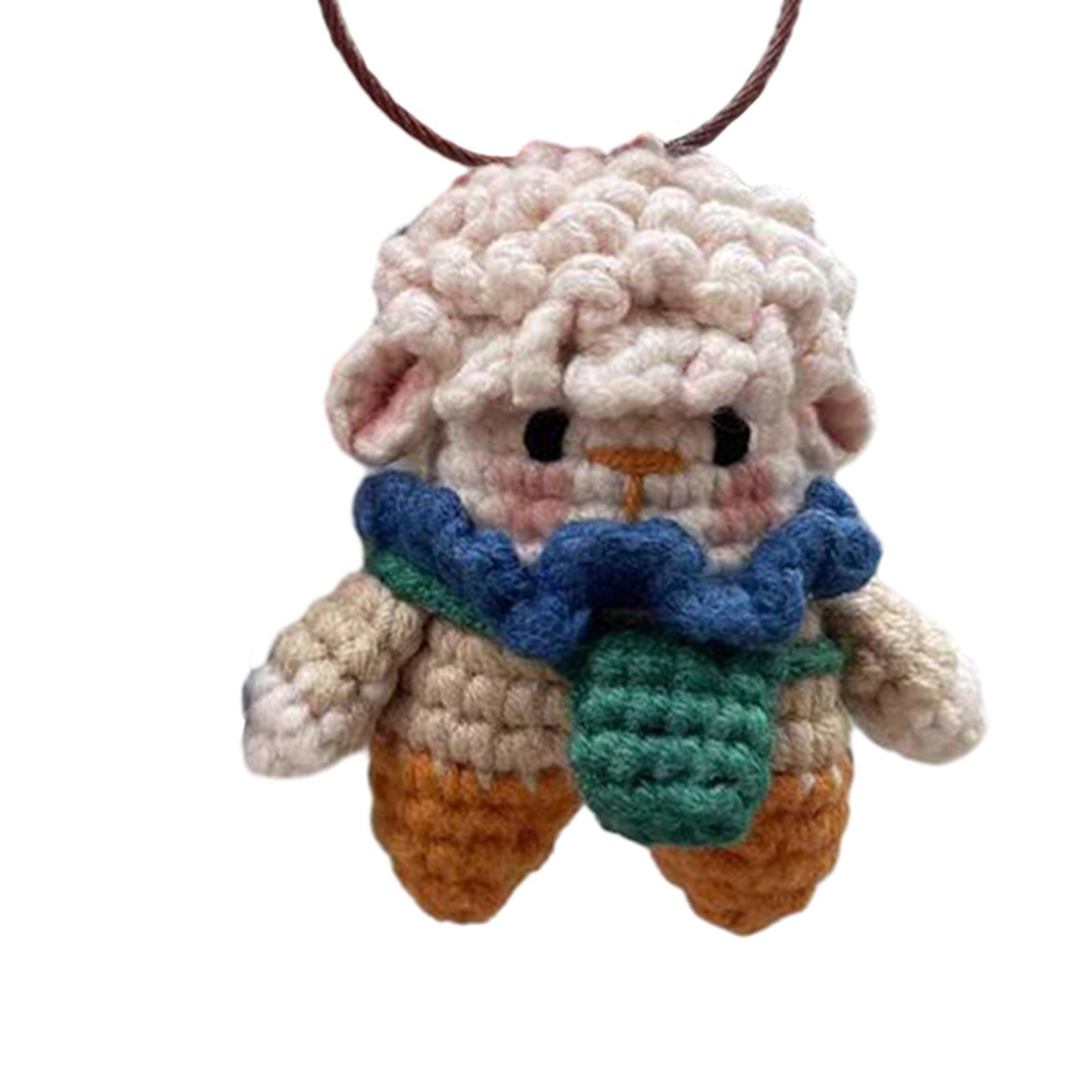 Keychain Pendant Crochet Material Package Doll Hanging Ornament Make Your Own Perfect Gift Hand Knitting Toy Crocheting Accessories