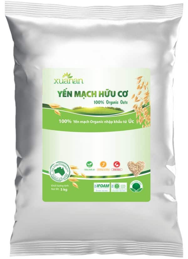 Yến Mạch Hữu Cơ Xuân An [ko đường] Túi 5Kg (Giảm 25%)