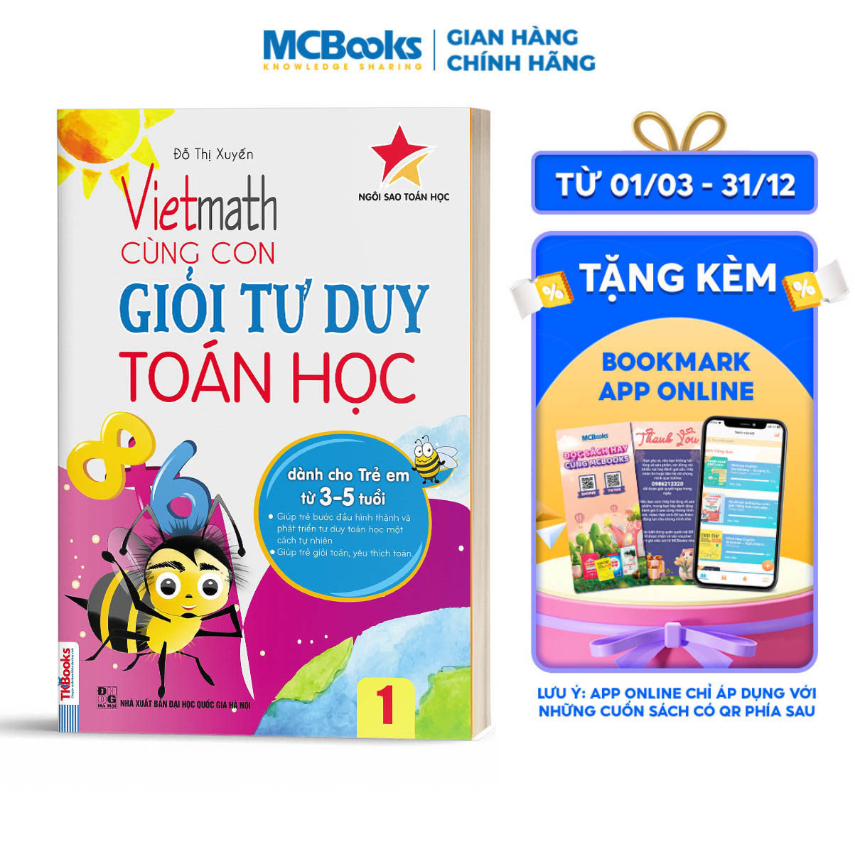 Vietmath - Cùng Con Giỏi Tư Duy Toán Học - Tập 1