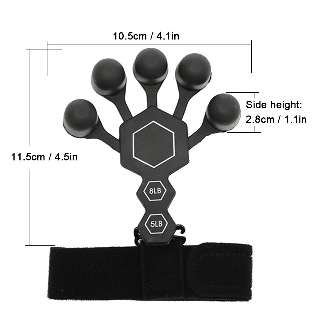 Finger Exerciser Hand Strengthener Finger Extension Gripper Resistance Band for Wrist Training