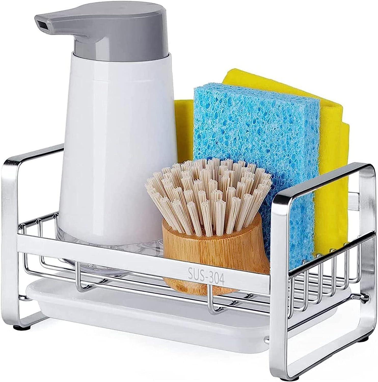 Giá đỡ bọt biển, giá đỡ đĩa xà phòng với khay thoát nước có thể tháo rời