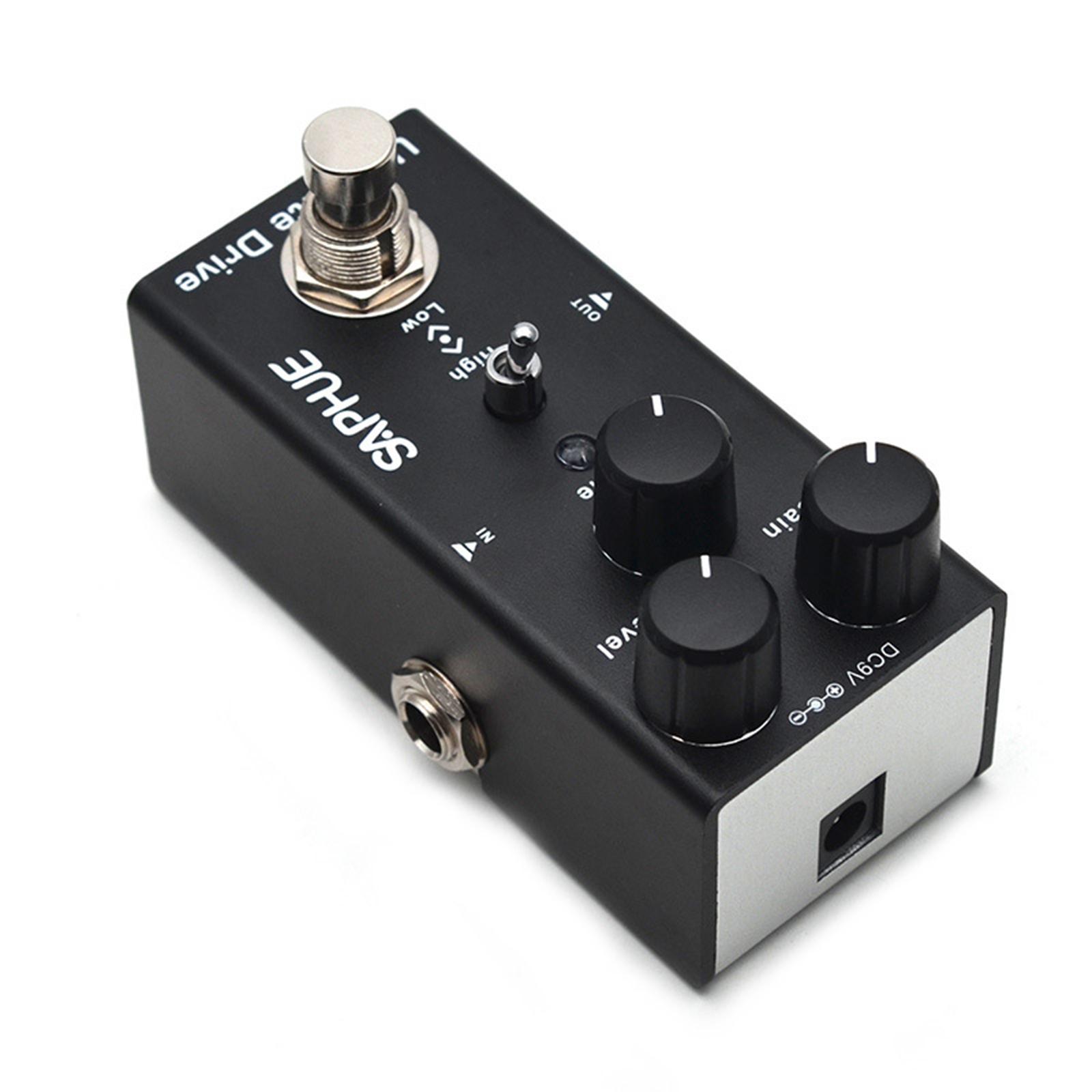 Guitar Pedal with LED Light 9V DC Lightweight with Metal Shell for Electric Guitar Bass